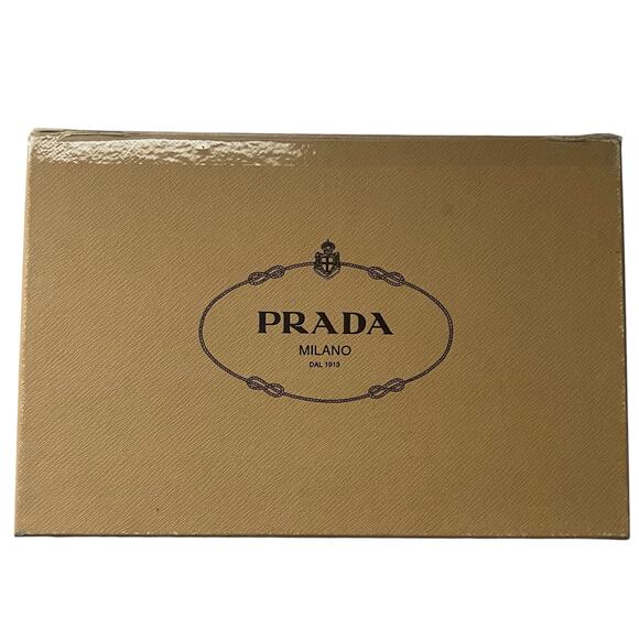 PRADA Embroidered Logo Canvas Espadrille EU 38 US 8 Beige Slip On Flats - Picture 11 of 12